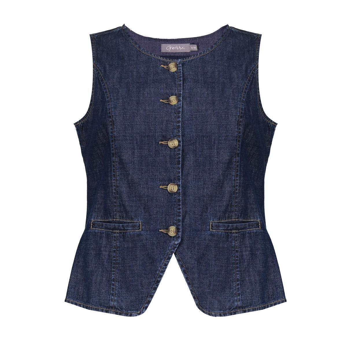 Geisha Gilet 65138-10 Blauw 2