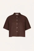 By-Bar Blouse Mara Linen Bruin 2