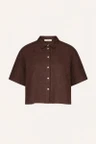By-Bar Blouse Mara Linen Bruin 2