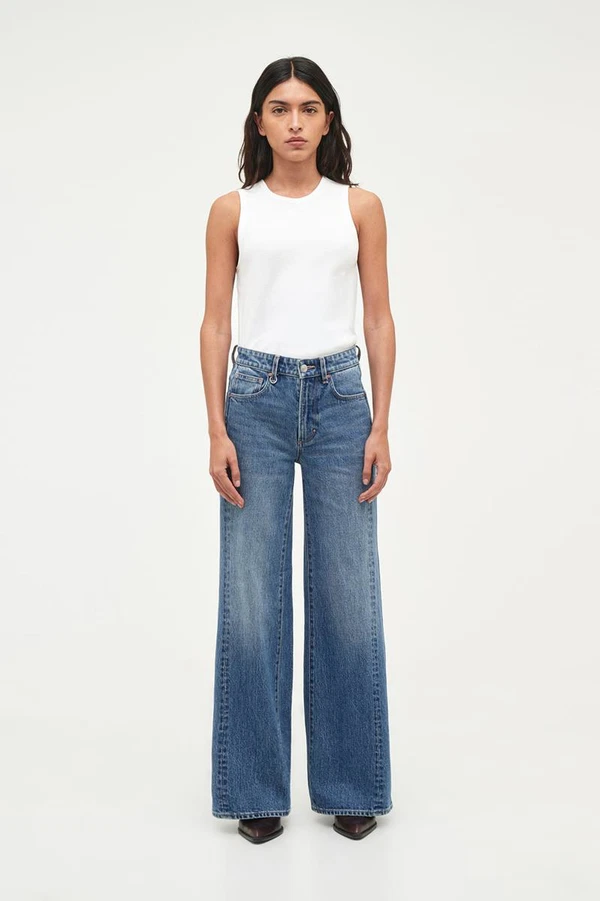 NEUW Denim Jeans Eva Wide Blauw 1