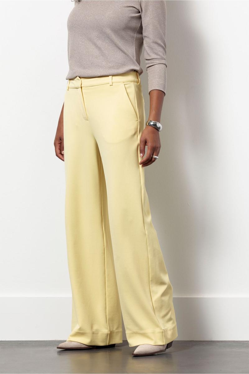 Studio Anneloes Pantalon Luz twill trouser Geel  4