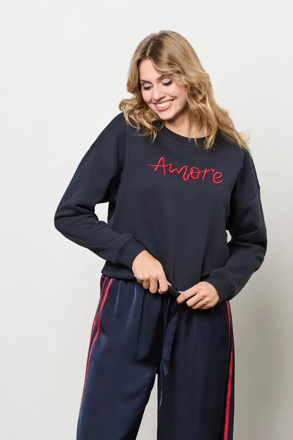 &Co Woman Sweater Amore Blauw 1