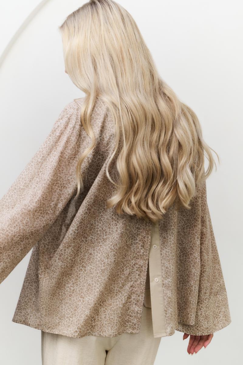 YAYA Blouse 01-201166-507 Taupe 1