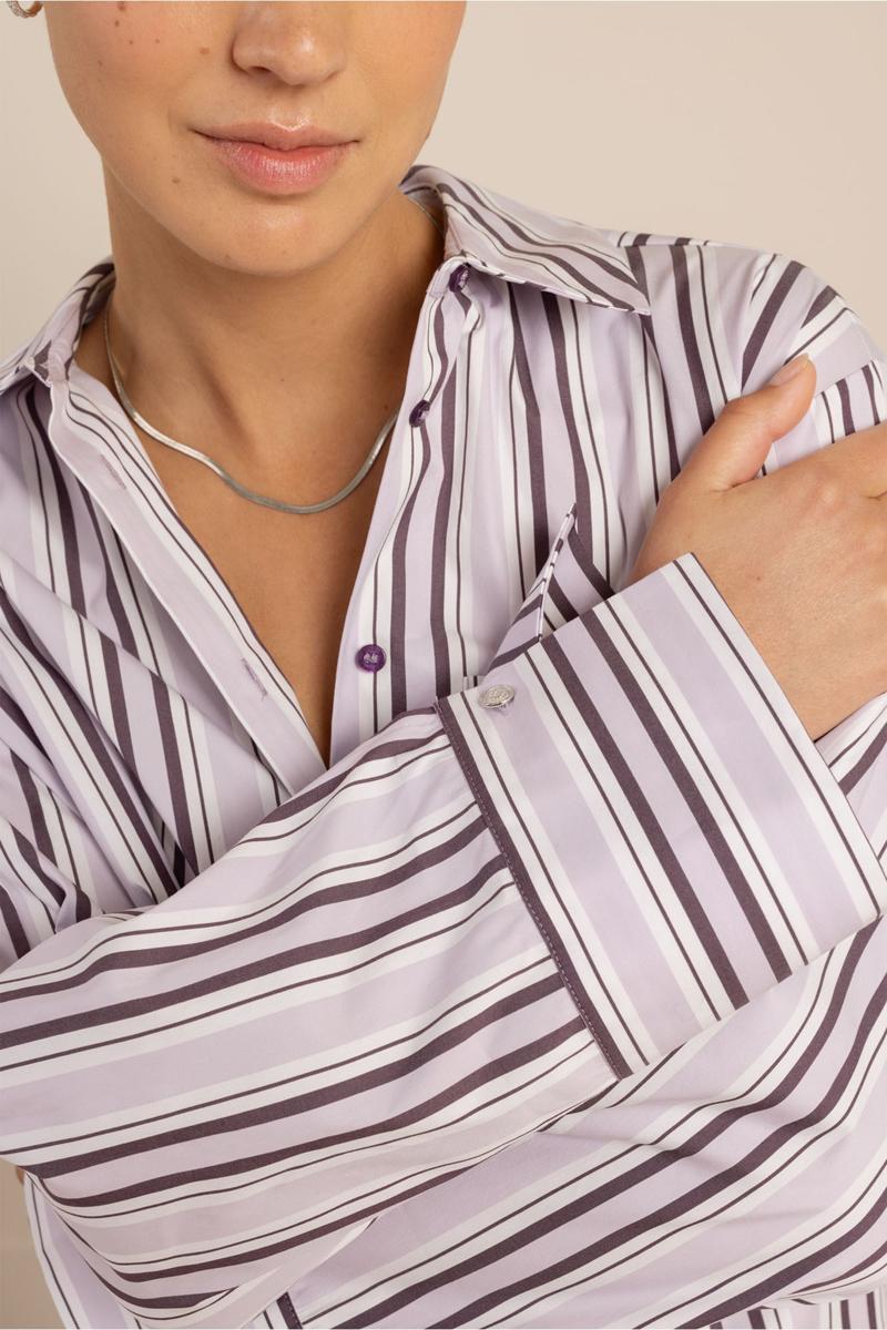 Studio Anneloes Blouse Erina Stripe Paars 4