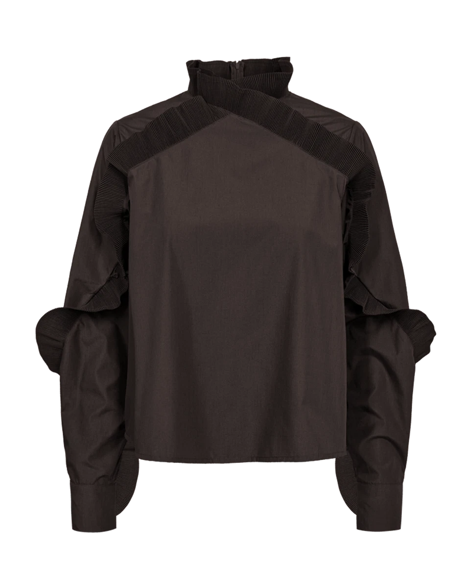 Copenhagen Muse Blouse Pleat Groen 1