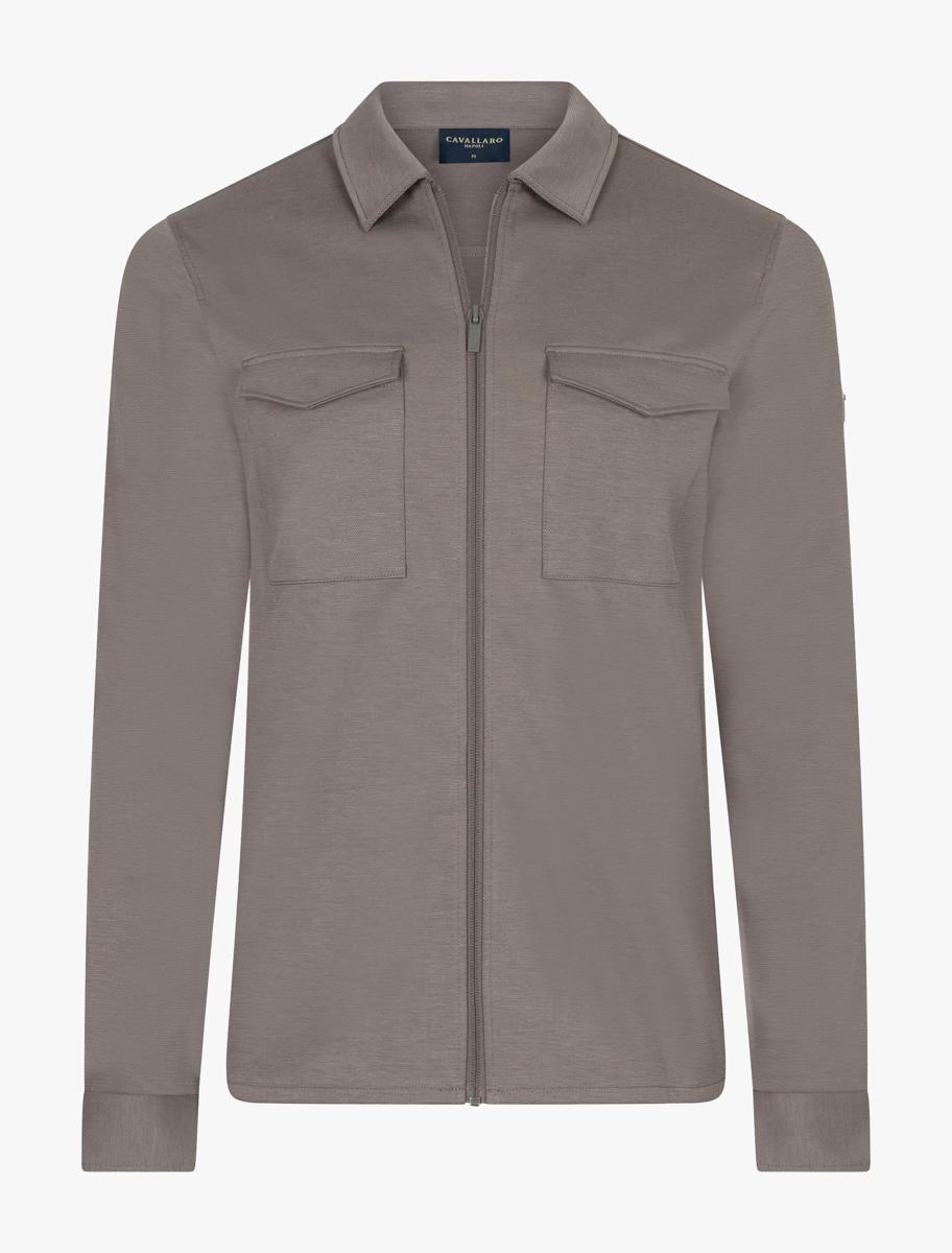 Cavallaro Overshirt Zaverio Taupe 1