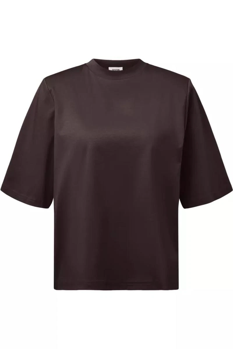 Drykorn T-Shirt Tadura Bruin 2