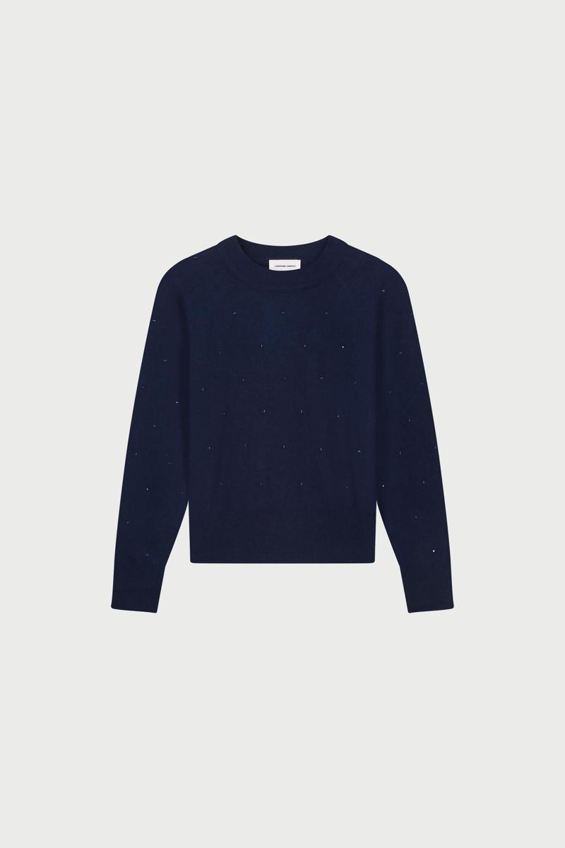 Fabienne Chapot Trui Lidi Rhinestone P Blauw 2