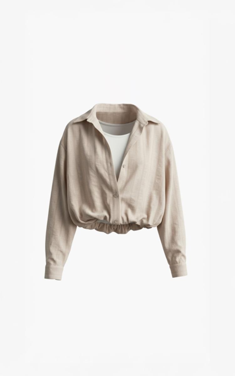 Aimée the Label Blouse Doris Beige 2
