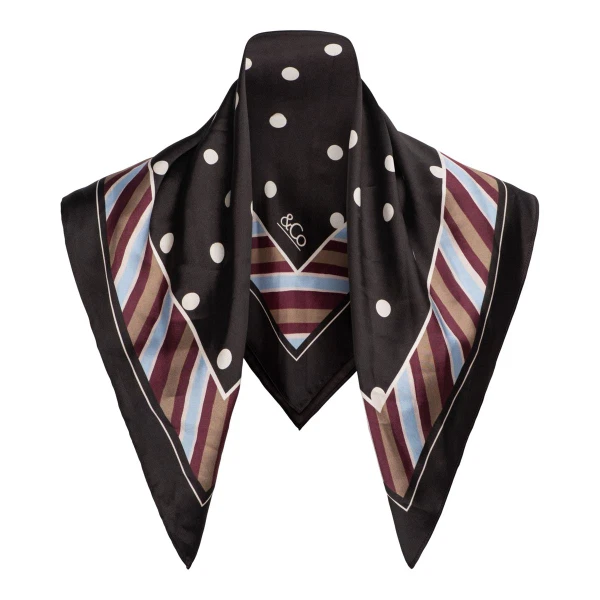 &Co Woman Sjaal AC103 Bruin 1