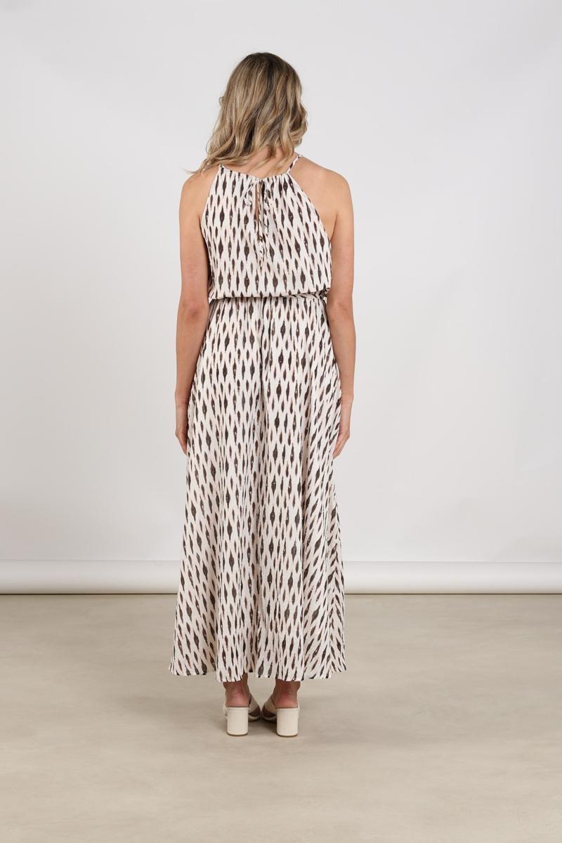 NUKUS Jurk Monique Taupe 3