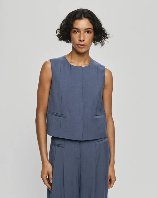 Msch Copenhagen Gilet Frode Blauw 1
