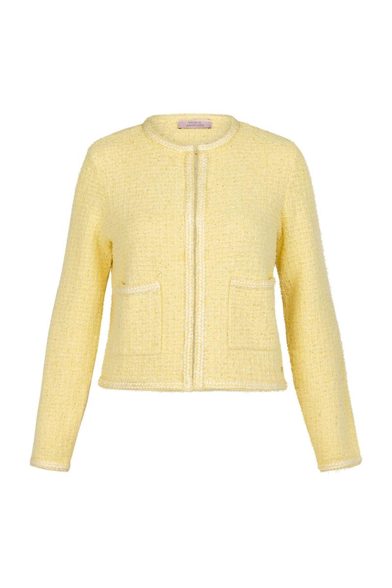 Studio Anneloes Blazer Xana Tweed Geel 2