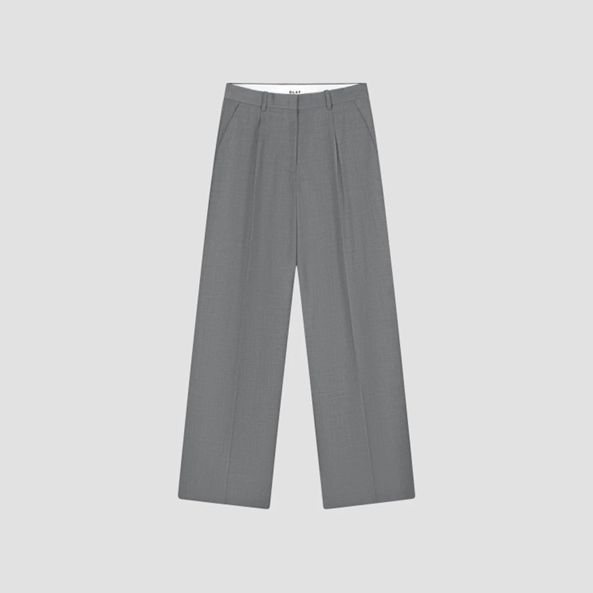 OLAF Pantalon Wool Tail Grijs 2