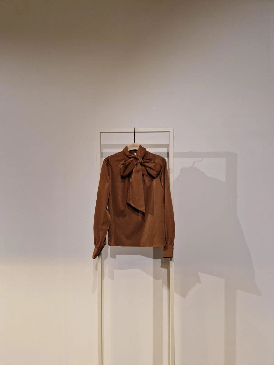 Aaiko Blouse BOWI CRINKLE RAY Bruin 1
