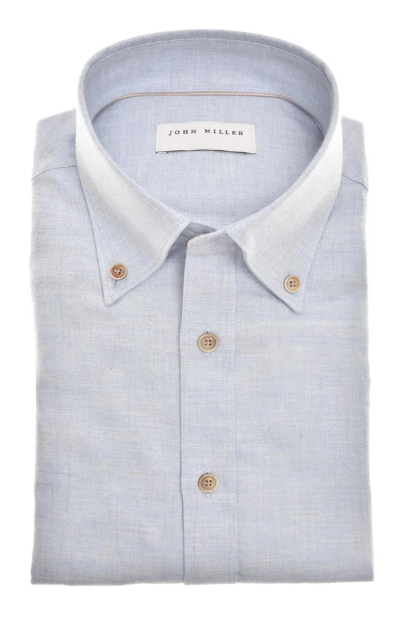 John Miller Overhemd 5142957 Blauw 1