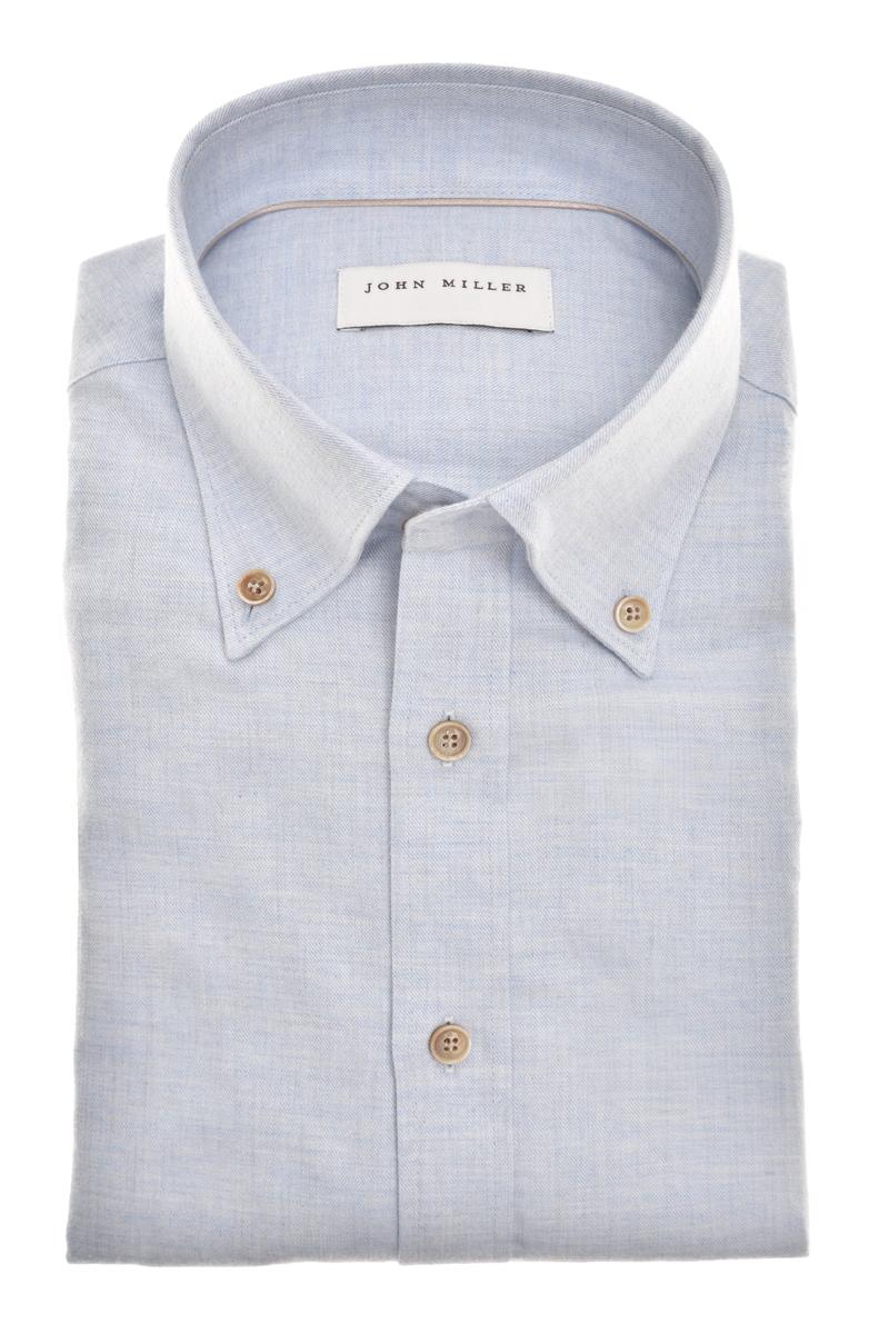 John Miller Overhemd 5142957 Blauw 1
