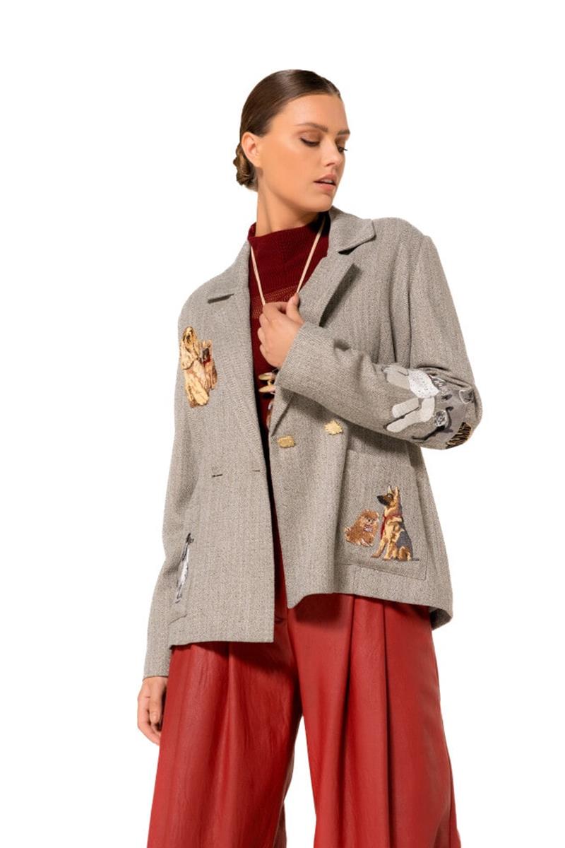 Caroline Biss Blazer 4855 Taupe 1