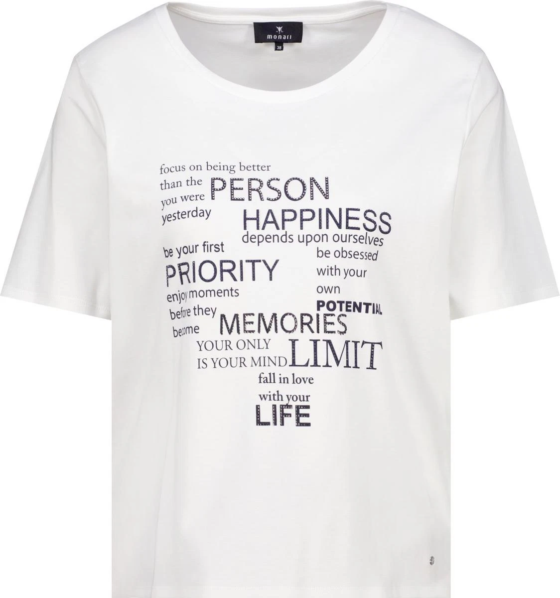 Monari T-Shirt 410466 Wit 2