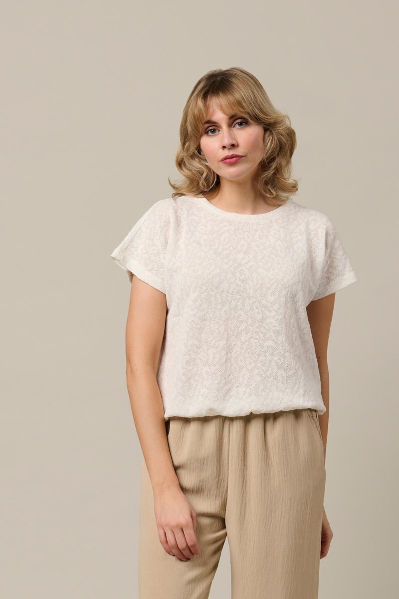 &Co Woman T-Shirt Tamar Off-White 1
