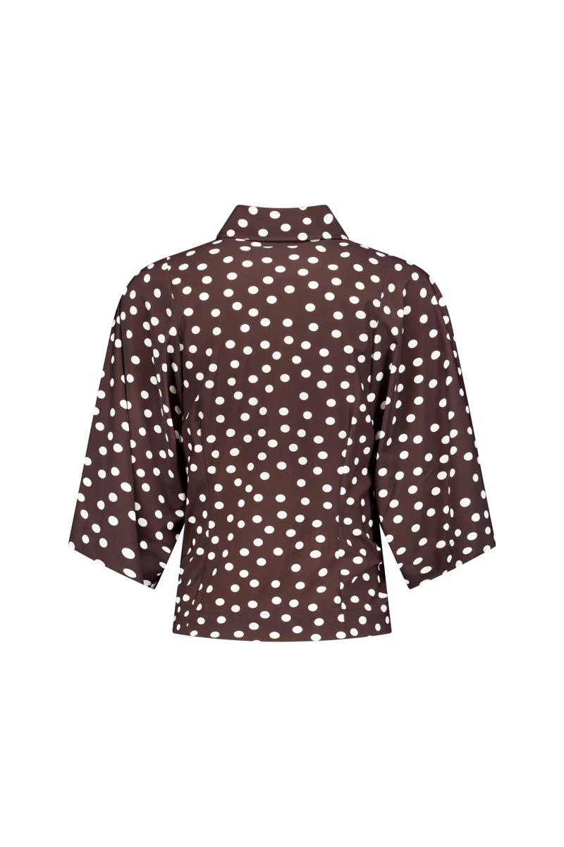 Studio Anneloes Blouse Fabienne Dot Bruin 3