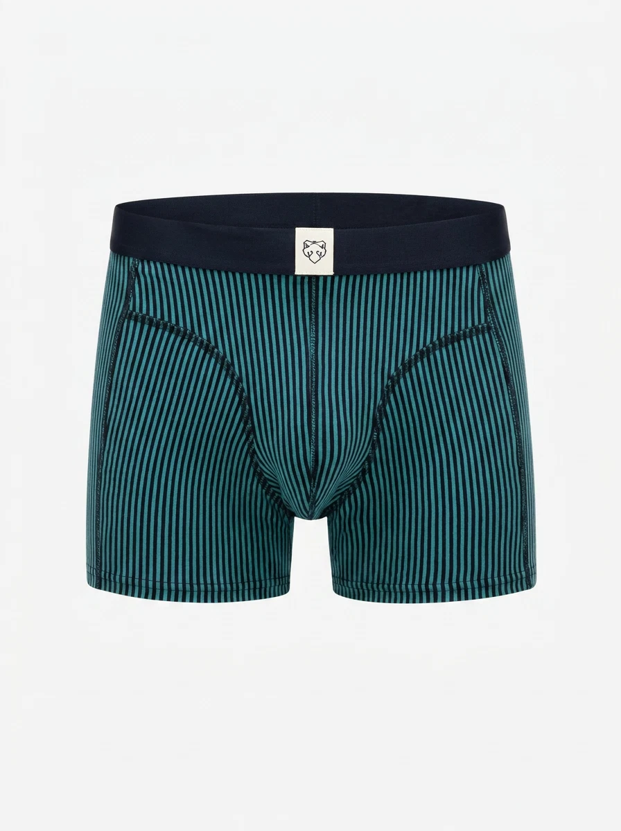 A-dam Boxershort Twotone Stripe Blauw 1