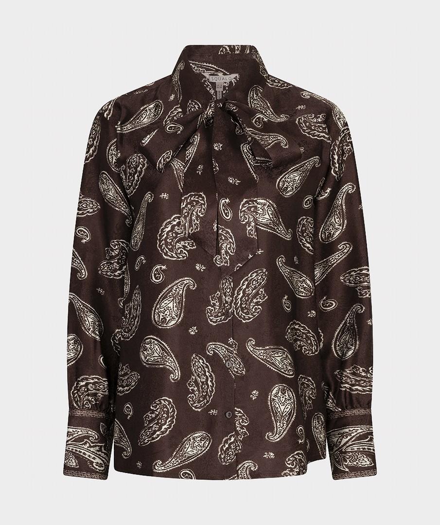 EsQualo Blouse F26.14505 Bruin 1