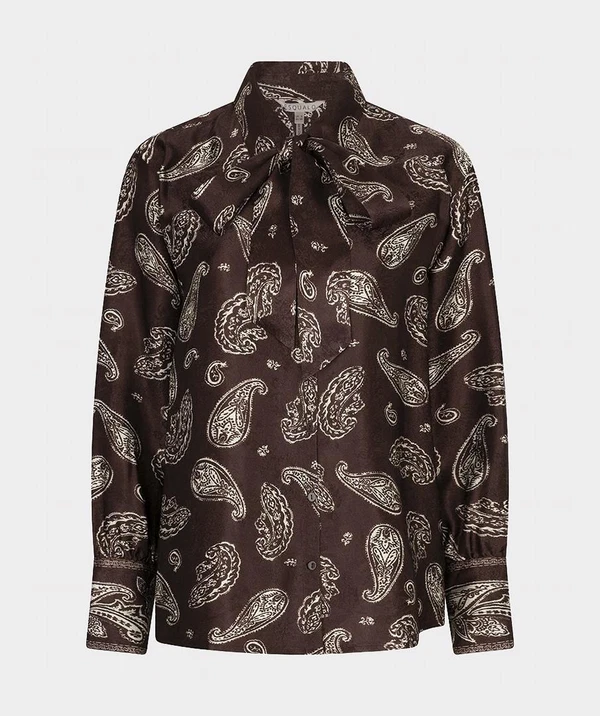 EsQualo Blouse F26.14505 Bruin 1
