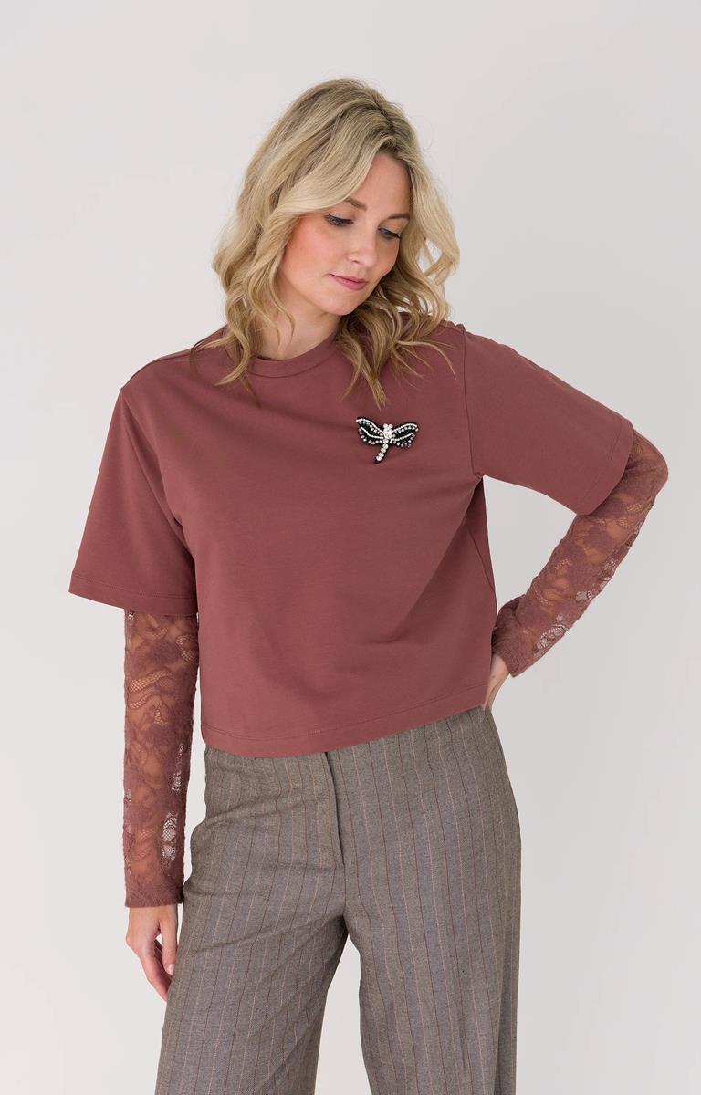 Anna T-Shirt 43a04-03826A Roze 1