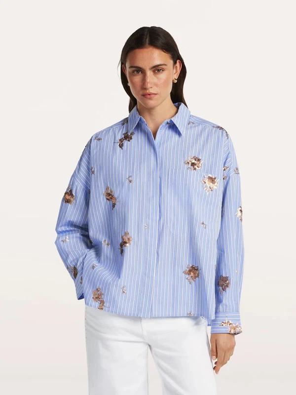 Beaumont Collectie Blouse Deborah Blauw 1