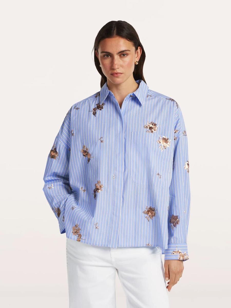 Beaumont Collectie Blouse Deborah Blauw 1
