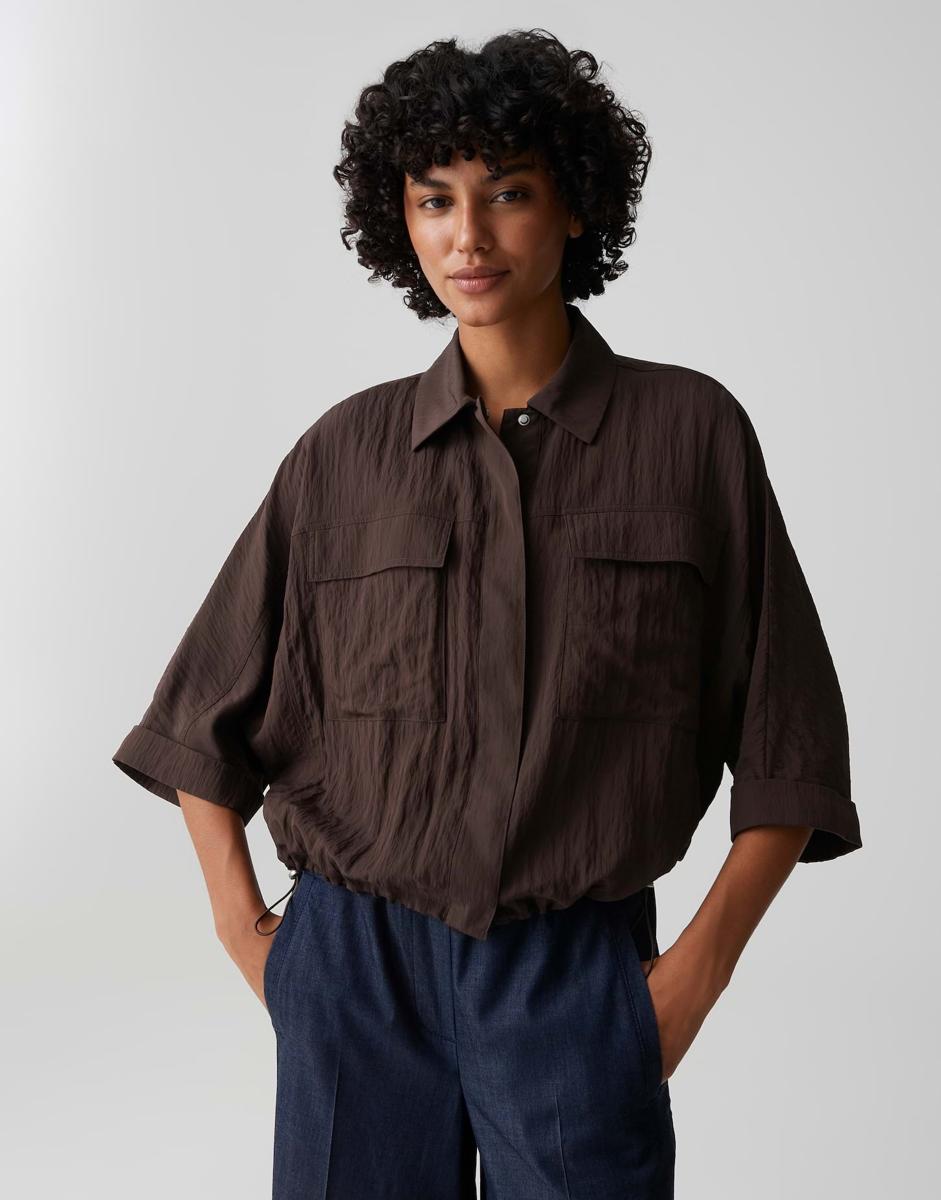 OPUS Blouse 10575813194106 Bruin 2
