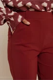 Studio Anneloes Pantalon Flair bonded trou Rood 5