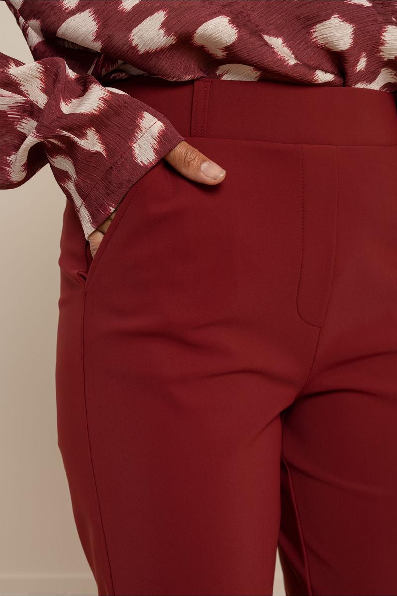 Studio Anneloes Pantalon Flair bonded trou Rood 5