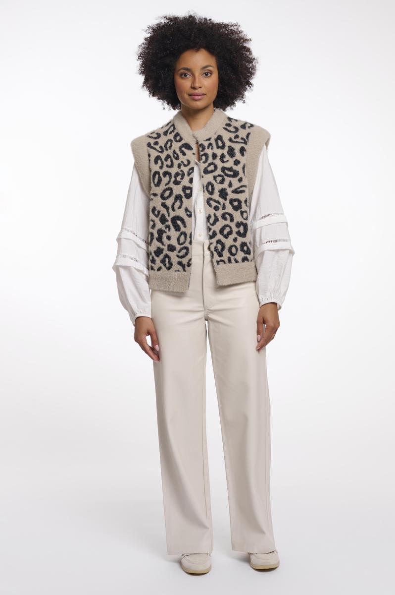 Rino & Pelle Gilet Elona Beige 3