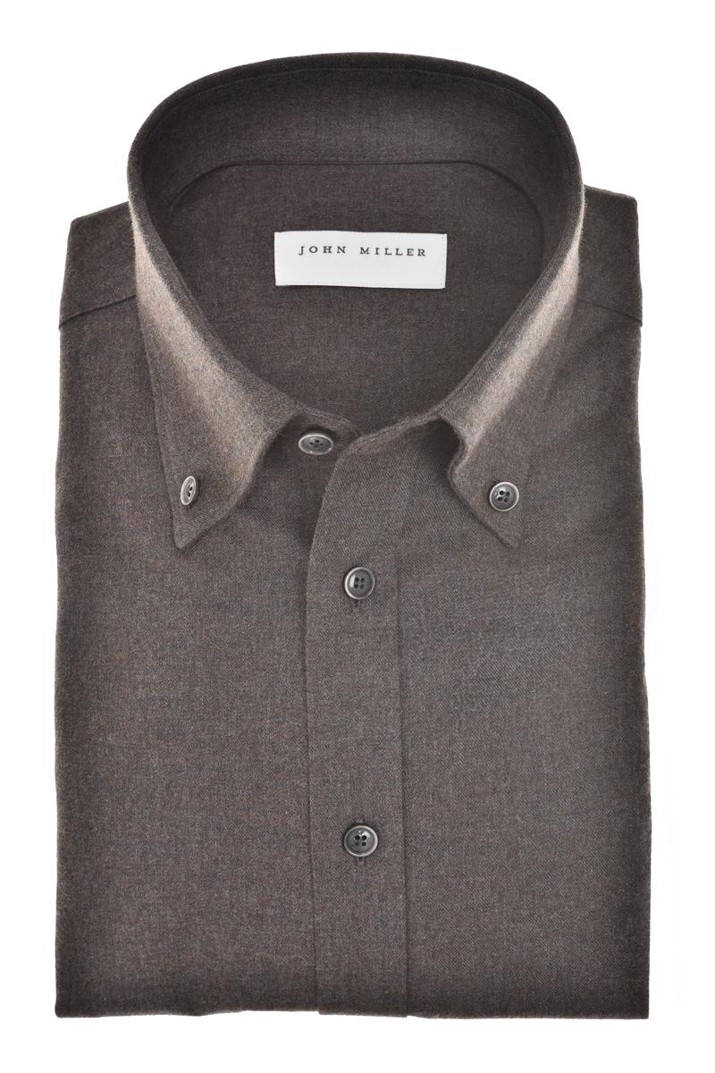 John Miller Overhemd 5142957 Bruin 1