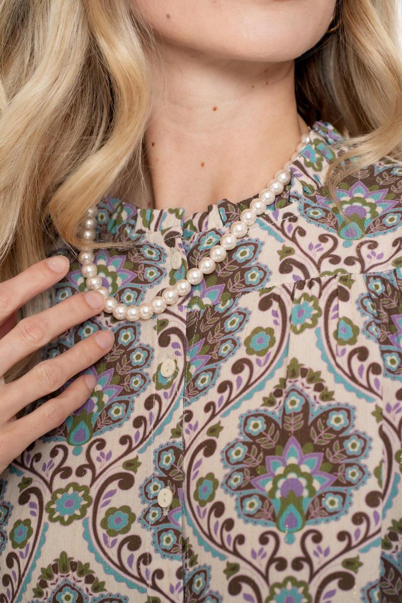 Geisha Blouse 53637-20 Blauw 2