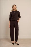 Studio Anneloes Pantalon Marlise barrel tr Bruin 3