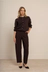 Studio Anneloes Pantalon Marlise barrel tr Bruin 3
