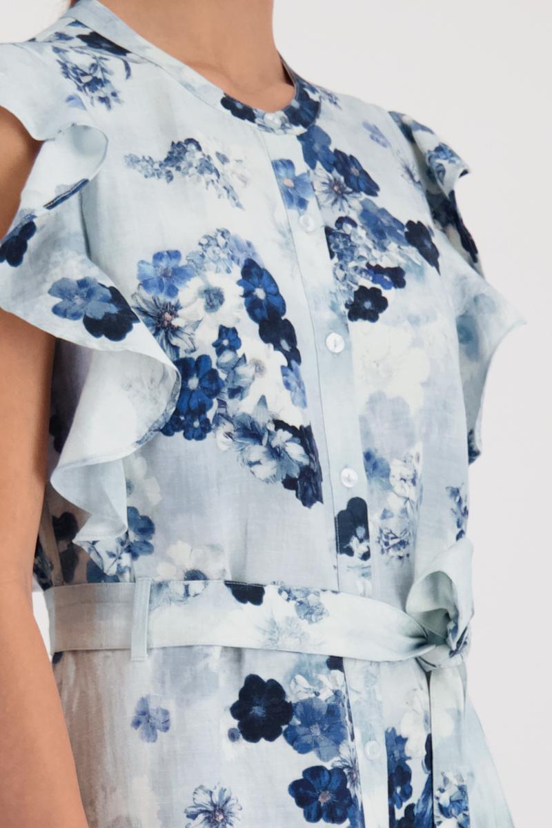 Monari Jurk 410778 Blauw 6
