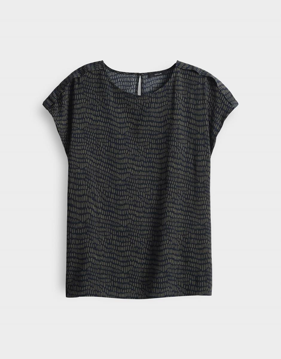 OPUS Blouse Ferena Splash Blauw 2