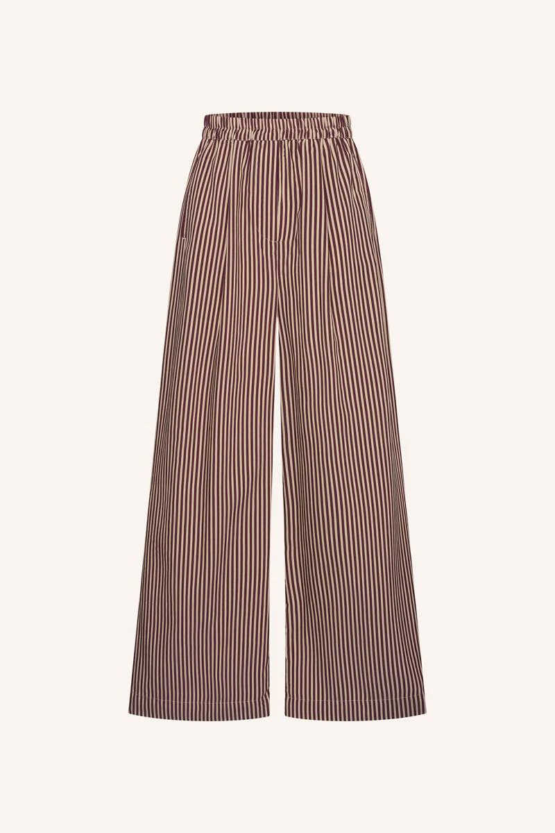 By-Bar Pantalon Celin Stripe Rood 2