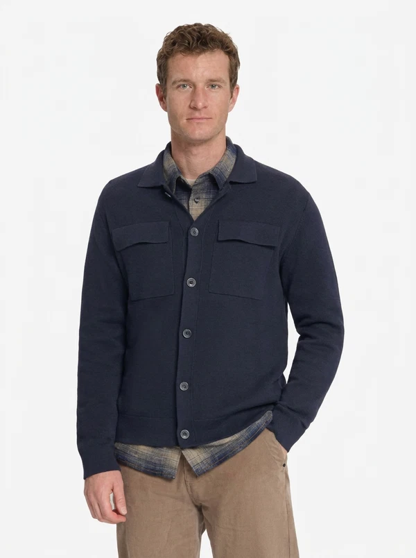 No Excess Overshirt 33250801 Blauw 1