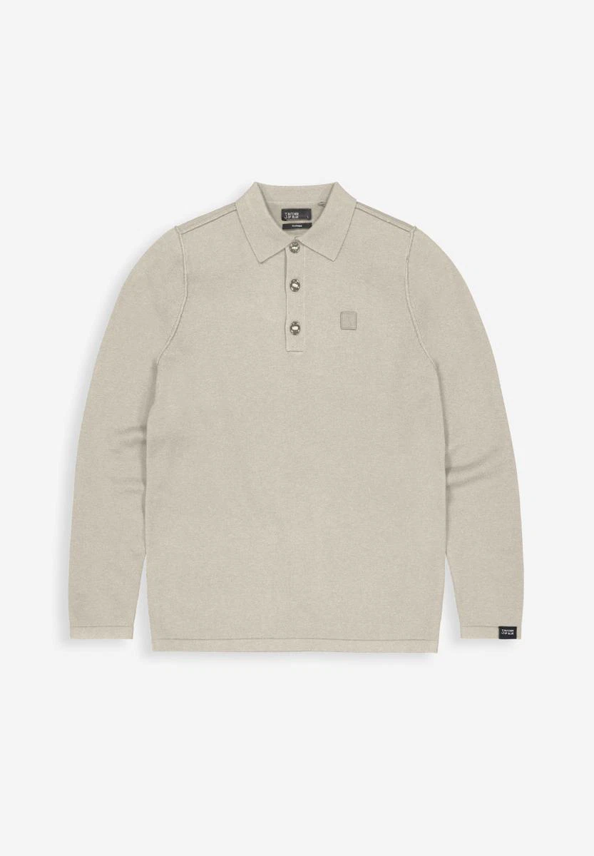 Butcher of Blue Trui Clifden Polo Beige 2