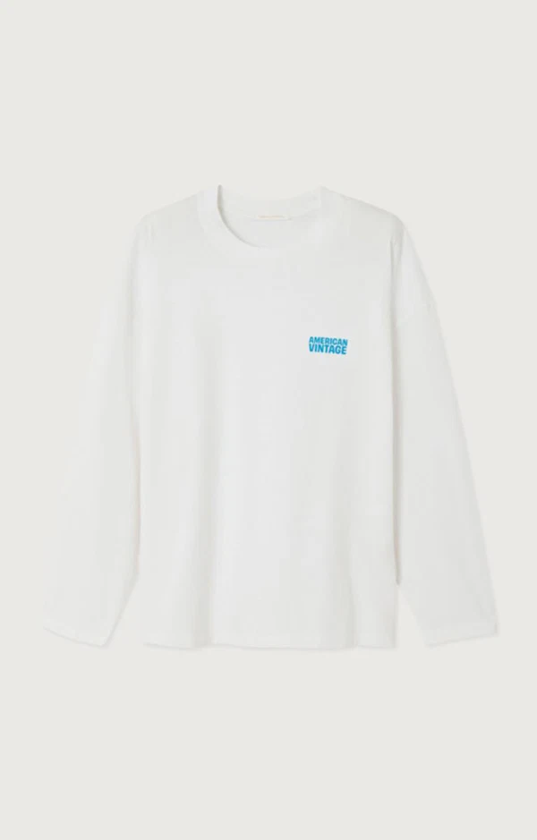 American Vintage Longsleeve Gixy Wit 1
