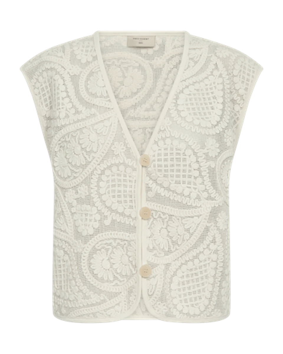 Freequent Gilet Crossy Beige 2