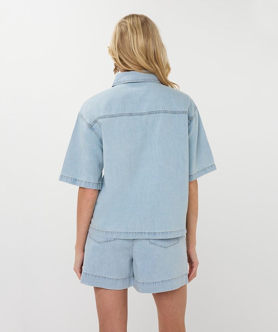 EsQualo Blouse HS26.12206 Blauw 3