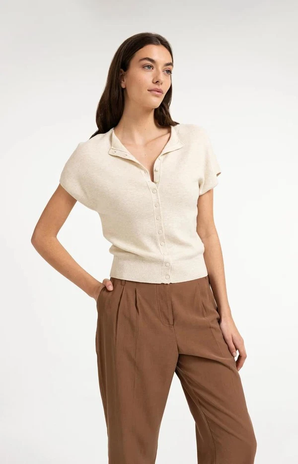 YAYA Vest 01-010163-607 Beige 1