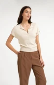 YAYA Vest 01-010163-607 Beige 1