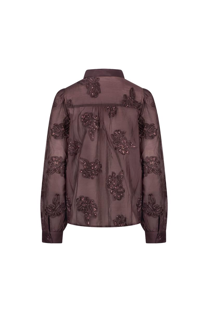 NUKUS Blouse NKF02156 Bruin 2